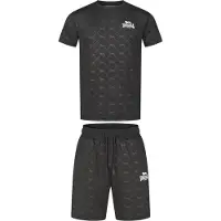 Lonsdale Trainingspak 'Prestwood' grijs / zwart / wit