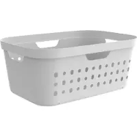 Rotho Jona - Wasmand 39L - Ergonomische handgrepen - Wit