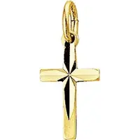 Marie-Celeste Marie Celeste hanger kruis mat gediamanteerd - Goud