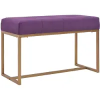 vidaXL Bankje 80 cm fluweel paars