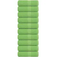 vidaXL Gastendoekjes FROGN 10 st 30x50 cm 360 g/m² appelgroen
