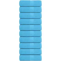 vidaXL Gastendoekjes FROGN 10 st 30x50 cm 360 g/m² turquoise