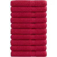 vidaXL Handdoeken SOLUND 10 st 600 g/m² 100x200 cm rood