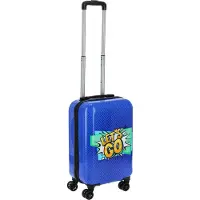 ProWorld Handbagagekoffer – Incl. Inpakriemen & Cijferslot – 28 liter – 54 x 33,5 x 21,5 cm – Blauw
