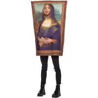 Coppens Schilderij Mona Lisa - 100% Polyester - Carnavalskleding heren | Maat One Size |