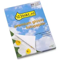 123inkt Premium Glossy zijdeglans fotopapier 210 g/m² A4 (50 vellen)