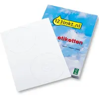 123inkt cd-/dvd-etiketten 2 per vel diagonaal (200 etiketten) FSC Mix Credit