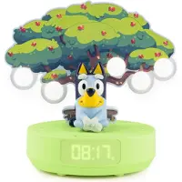 BigBen Interactive Bluey Lumitree Draadloze Nachtlamp en Kinder wekker - met Officiële Bluey Titelmuziek, 3 Melodieën en White Noise