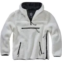 Brandit Fleece jas zwart / wit