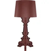 Kartell Design Tafellamp Bourgie Mat, dimbaar, rood, Woon-/ Eetkamer, Kunststof, Design, tafellamp