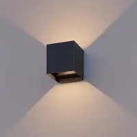 123inkt 123led wandlamp Amarillo zwart 1800-2700K