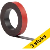 123inkt Aanbieding: 3x magnetische tape 10 mm x 2 m rood