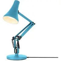 Anglepoise Tafellampe , 90 MINI MINI VIVID, dimbare, Blauw, Werkkamer / Kantoor, Metaal, Industrieel