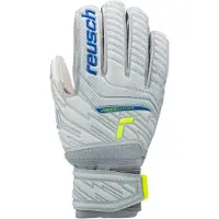 Reusch Sporthandschoenen 'Attrakt Grip Finger Support' blauw / neongeel / lichtgrijs