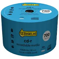 123inkt CD-R 80 min. 50 stuks op spindel