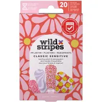 Wild Stripes 3x Pleisters Classic Sensitive Pastel Fun 20 Stuks