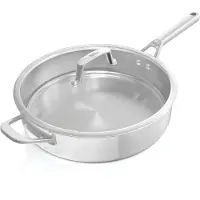 Ninja NIA koekenpan 26cm EverCl.ES, Pan + steelpan, Zilver