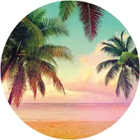 Komar Fotobehang Zelfklevend vlies - Getaway - Afmeting 125 x 125 cm (1 stuk)