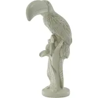 House Vitamin Ornament toucan polyresin sand 18x9,5x29,5cm