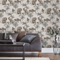 Sublime Vliesbehang Kenya Rose - Beige - 10,05 M X 52 Cm