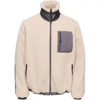 Only & Sons Fleece jas 'ONSTYRO' crème / taupe