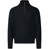 Hackett London Trui nachtblauw / bruin
