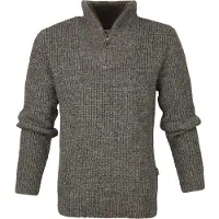 Barbour Heren Truien & Vesten New Tyne Half Zip Knitted Jumper - Donkergrijs - Maat XL