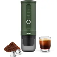 OutIn Nano espressomachine, groene reisuitvoering