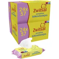 Zwitsal Billendoekjes Sensitive Voordeelverpakking - 2 x 1368 stuks - Voordeelverpakking