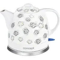 Concept Keramische waterkoker ORIENT 1L CONCEPT RK0010 ne wit met opdruk