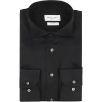 Profuomo Twill Overhemd Zwart