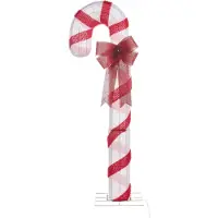 Beliani ALARNI - LED kerstdecoratie - Rood/Wit - IJzer