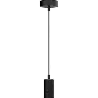 Segula Zwarte hanglamp Alix Wave 5m enkel