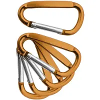 Combicraft Aluminium karabijnhaak of festonhaak 60x30x5mm oranje - per 5 stuks