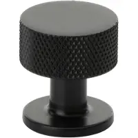 Beslag Design Crest Knob 26 Matt Black - Knoppen en deurgrepen Aluminium Matte Black - 309130-11