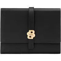 BOSS Zwarte A5-vergadermap met Double B-monogramsluiting