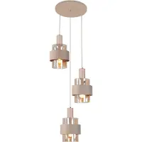 Highlight Hanglamp Marrone 3-lichts Rond Zand/Amber
