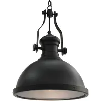 vidaXL Plafondlamp zwart, rond, E27