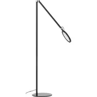 FABAS LUCE Regina - Verstelbare, zwarte LED-vloerlamp van metaal, hoogte 135 cm. - Geïntegreerde 9W LED-lamp, kleurtemperatuur (3000 K, 4000 K, 5000 K, 6000 K).