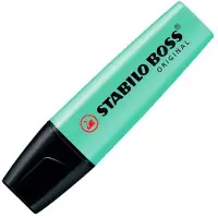 Stabilo BOSS ORIGINAL Pastel - Markeerstift - Markeren Met Pastelkleuren - Vleugje Mint - Doos 10 stuks