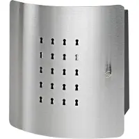 Burg wachter Sleutelkast SLOT 6220/10 Ni 33530 Aantal haken 10 RVS, Zwart