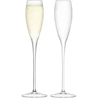 LSA International L.S.A. - Wine Champagneglas 160 ml Set van 2 Stuks - Glas - Transparant