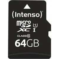 Intenso 64GB microSDXC Performance microSD-kaart 64 GB Class 10 UHS-I Waterdicht