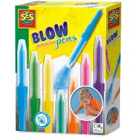 SES Creative - Blow airbrush pens - 7 stuks - blaasstift - blaaspen - goed uitwasbaar