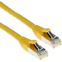 ACT FB6851 SFTP CAT6A Patchkabel Snagless Geel - 1,5 meter