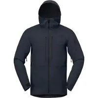 Norrøna - Ski jassen - Lofoten Flex1 Jacket M Caviar Black voor Heren van Softshell - Maat S - Zwart