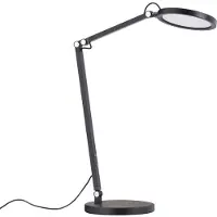 FABAS LUCE LED-bureaulamp Regina, dimbaar, zwart, Werkkamer / Kantoor, metaal, Modern, LED bureaulamp
