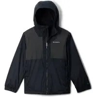 Columbia - Kid's Rainy Trails II Fleece Lined Jacket - Regenjas M, zwart
