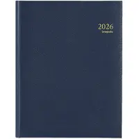 Brepols Timing Lima weekagenda met uurindeling 2027 blauw (1 week per 2 pagina's) 6-talig