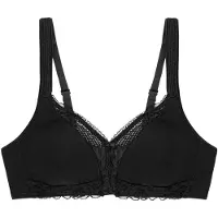 Triumph Niet voorgevormde bh Modern Lace+Cotton | Maat: 75B | Kleur: Zwart